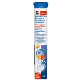 Illustration of the product packaging Doppelherz aktiv Магний + Витамины группы B front view